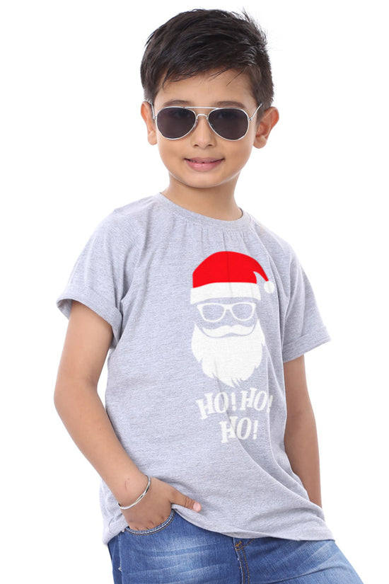Ho Ho Ho Santa , Mom And Son Tees For Boy