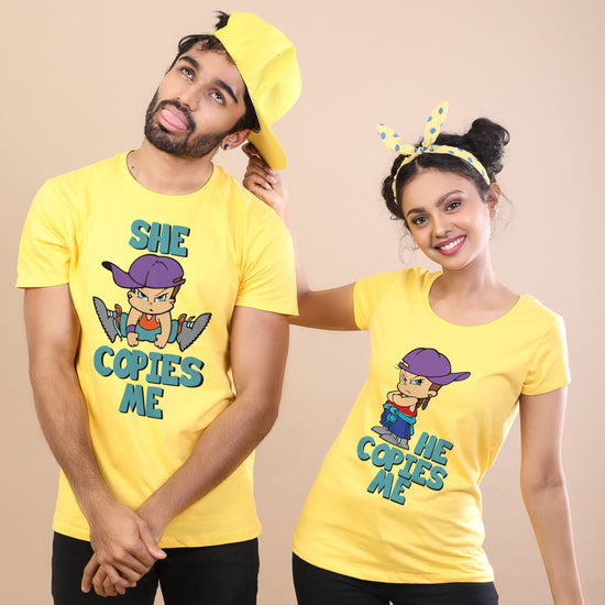 She/He Copies Me Bro & Sis Tees