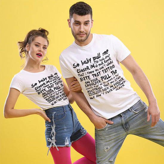 So Baby Pull Me Couple Tees