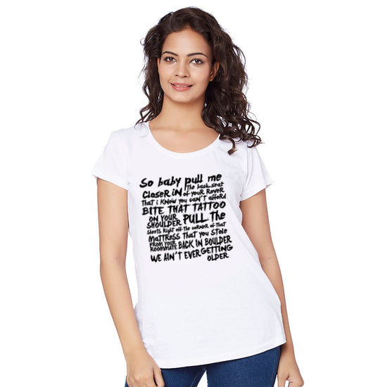 So Baby Pull Me Couple Tees For Women