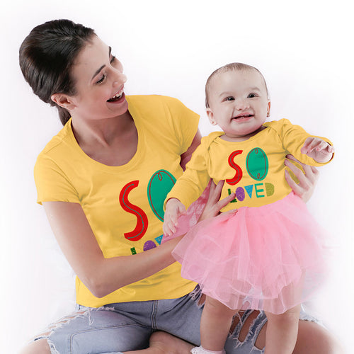 So Loved Mom & Baby Bodysuit And Tees