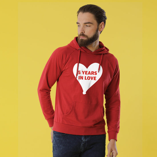 5 Years Together Hoodies For Men