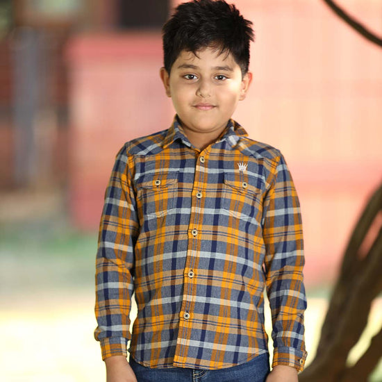 Royalty, Matching Checked Shirts For Son