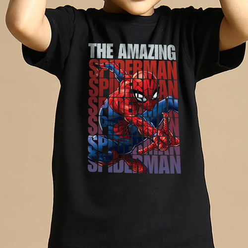 The Amazing Spiderman, Marvel  Black Kids Tees