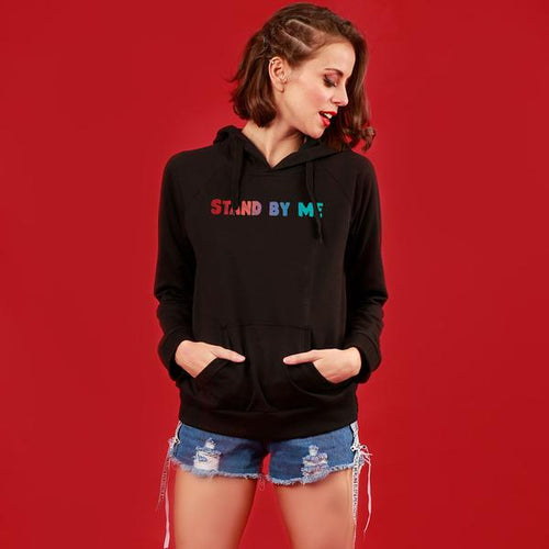 Stand By Me, Matching Black Hoodies For Women