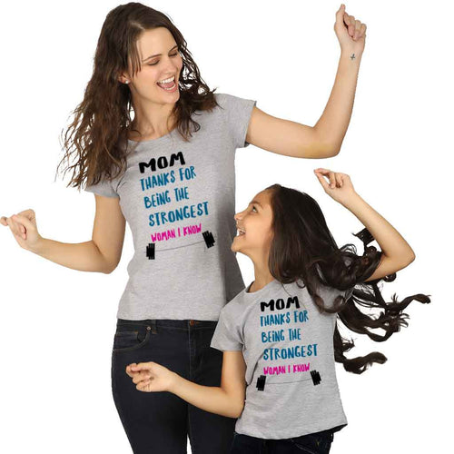 Strongest Women I Know Mom & Daughter Tees