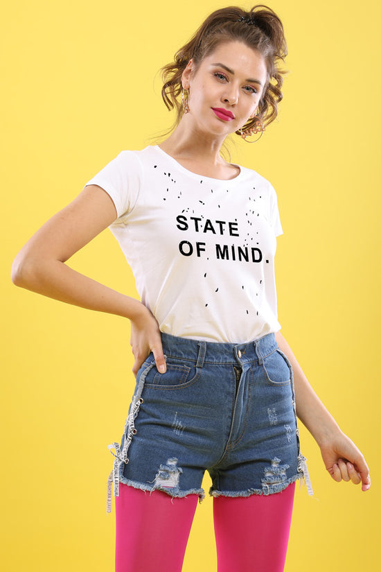State Of Mind Matching Couple Tees For Women