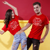 Still Enjoying The Ride, Matching Customisable Couples Valentine's Day Crop Top & Tee
