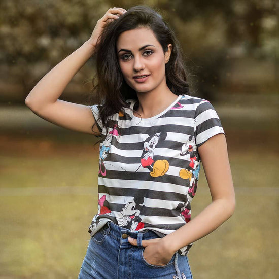 Mickey And Minnie, Disney Tee For Women