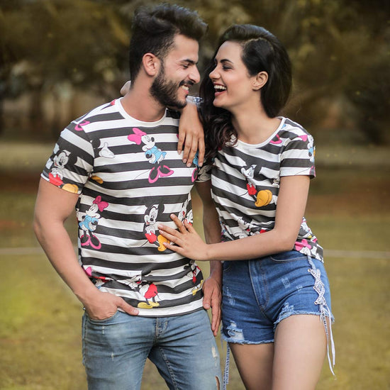 Mickey And Minnie, Disney Couple Tees