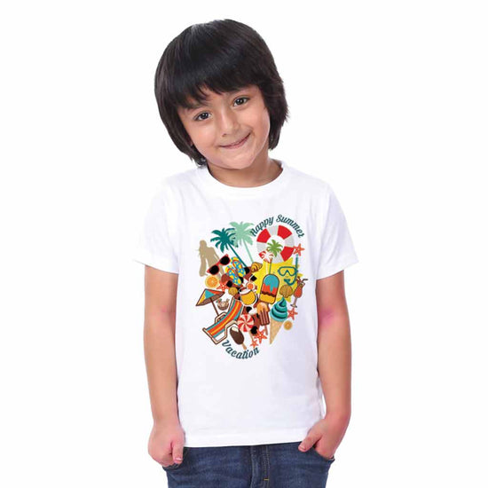 Summer Vacation, Matching Travel Tees For Boy