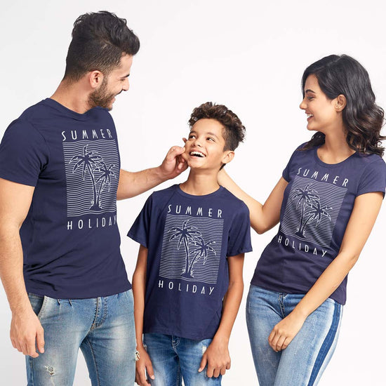Summer Holiday, Matching Family Travel Tees