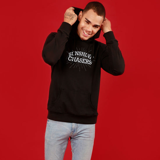 Sunshine Chasers (Black) Hoodies For Couples