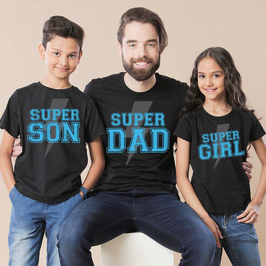 Super Dad, Daughter and Son Tee