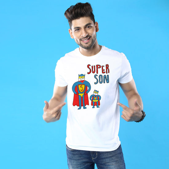 Super Guys Dad And Son Matching Adult Tees For Son
