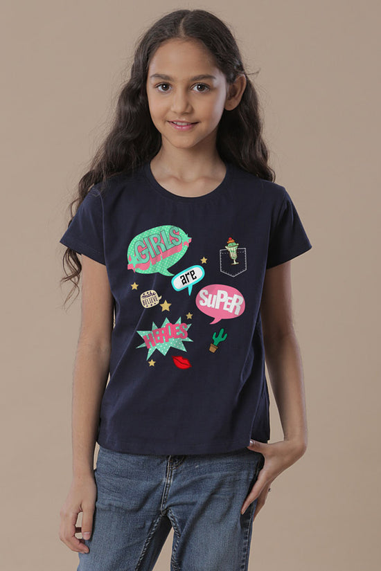 Super Heroes Mom & Daughter Tees  For Daughter