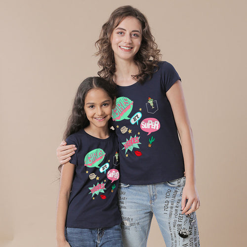 Super Heroes Mom & Daughter Tees