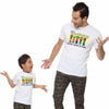 Super heros of india dad & son tee