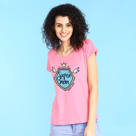 Super Mom, Personalized Tee For Mom