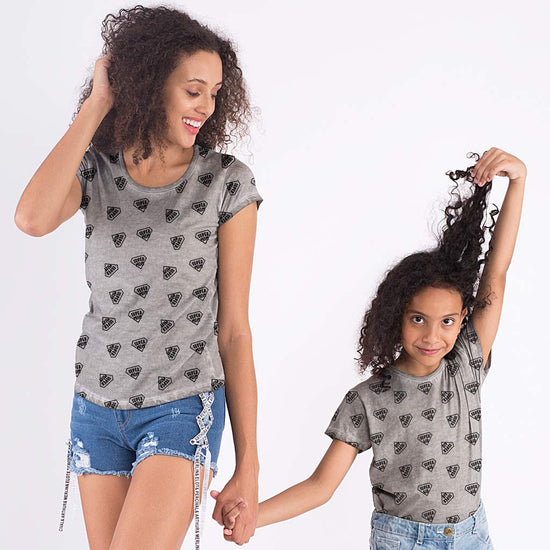 Super Mom Super Kid, Matching Mom Daughter Tees