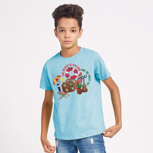 Holiday Time Matching Family Tees for Big Son