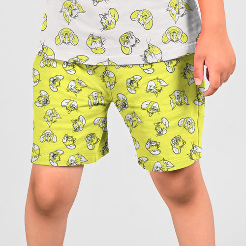 Tom & Jerry Green printed Boy’s Short & Tshirt Co-Ords