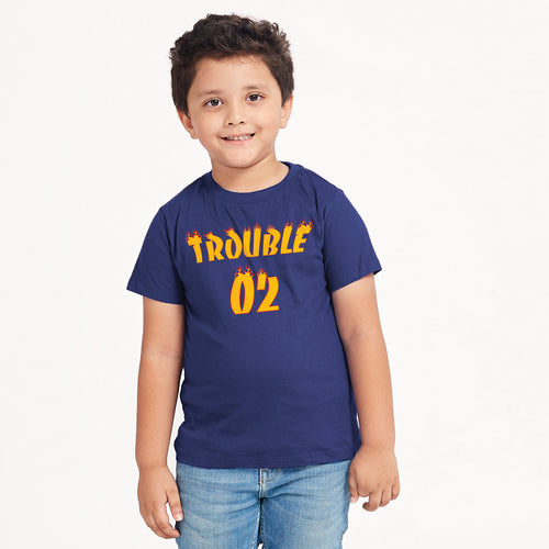 Trouble/Trouble Makers, Matching Tees For Kid Son