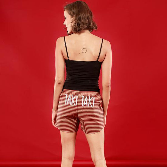 Taki Taki, Matching Striped Couple Boxers For Women