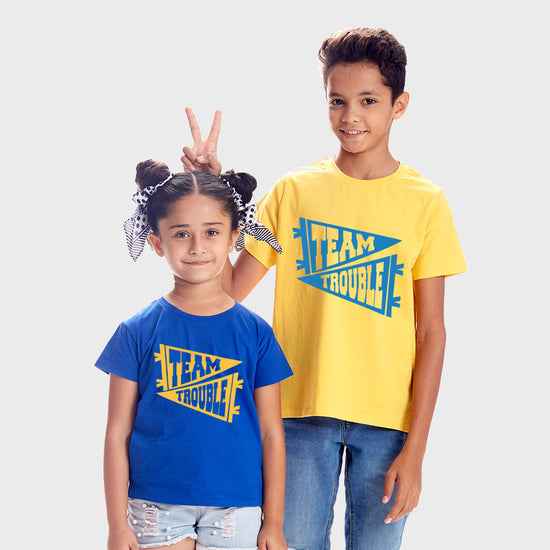 Team Trouble, Matching Tees For Siblings