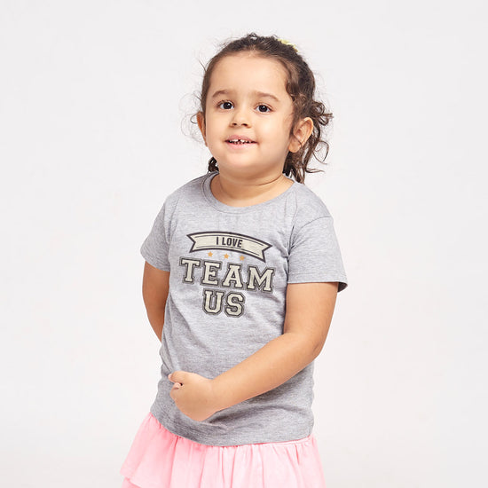 Team Us, Matching Family Tees For Kid Daughter