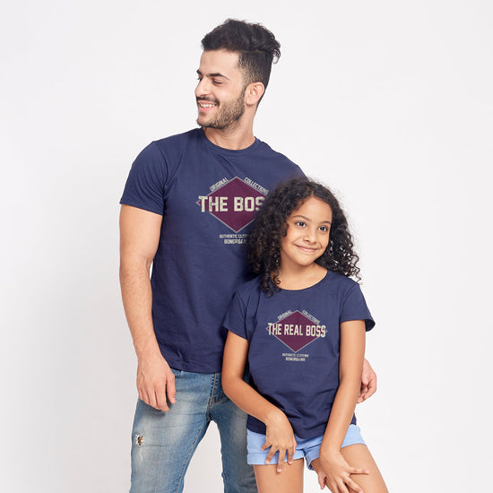 The Boss/ The Real Boss, Matching Dad And Daughter Tees