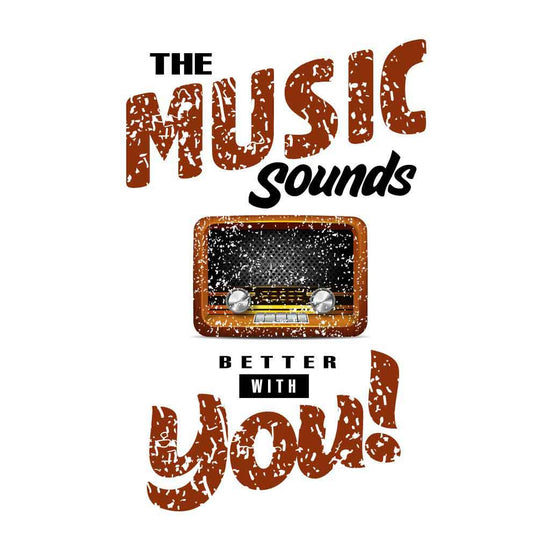 The Music Sounds Better With You Couple Tees