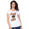 The Music Sounds Better With You Couple Tees for women