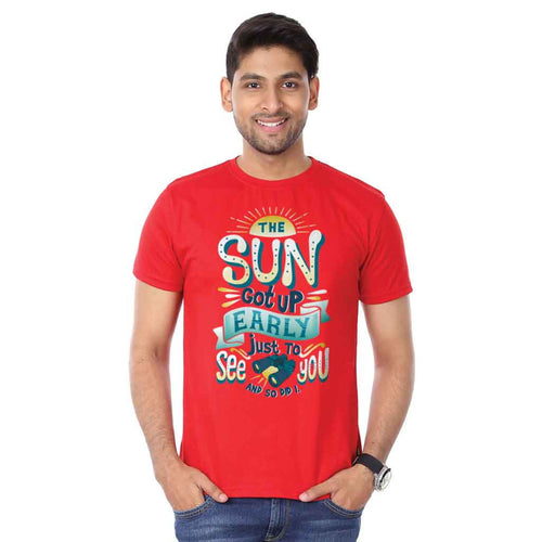 The Sun Got Up Early Couple Tees