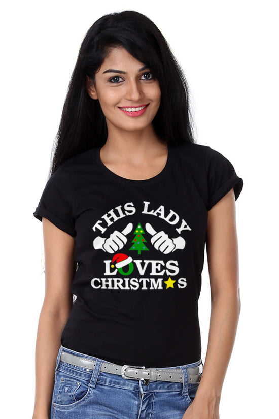 This Family Loves Christmas Family Tees For Women