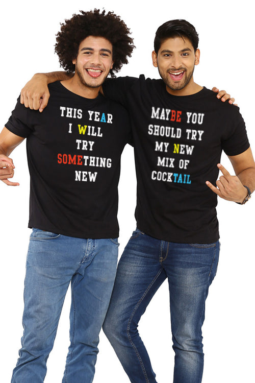 Some New Cocktail Matching Friends New Years Tees