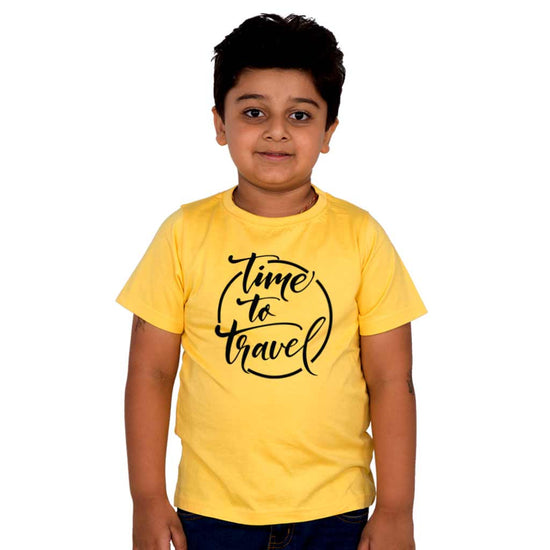 Time To Travel, Matching Travel Tees For Boy