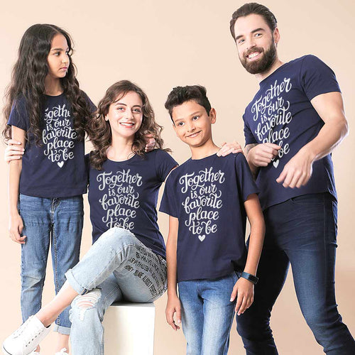 Together Is Our Favourite Place Family Tees