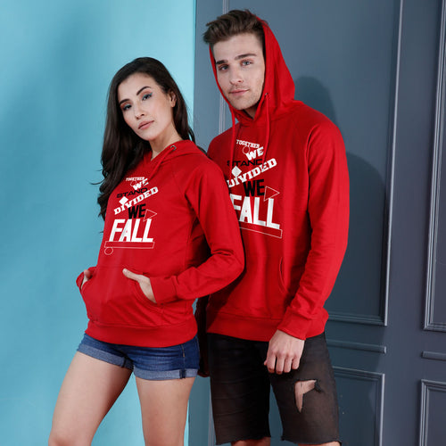 Divided We Fall, Matching Hoodies For Couples