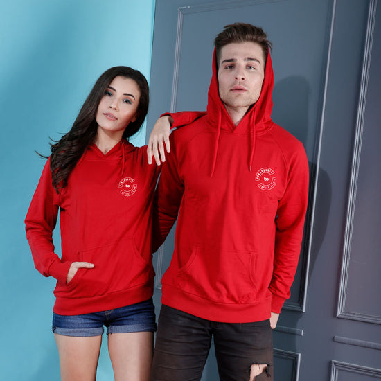 Taken AF, Matching Red Hoodies For Couples