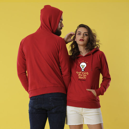Turning Me On Personalised Hoodies For Couples