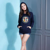 Two Of A Kind, Disney Navy Blue Matching Couple Hoodies For Women