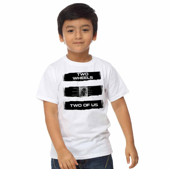 Two wheels two of us dad & son tee For Son