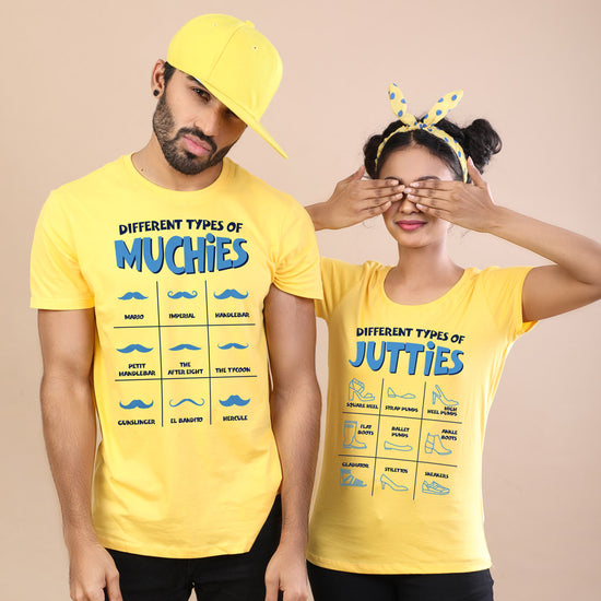 Types Of Muchies/Jutties Bro & Sis Tees