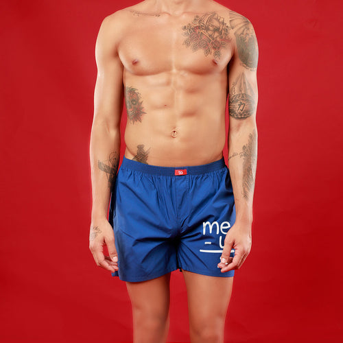 Me+U,  Matching Royal Blue Couple Boxers
