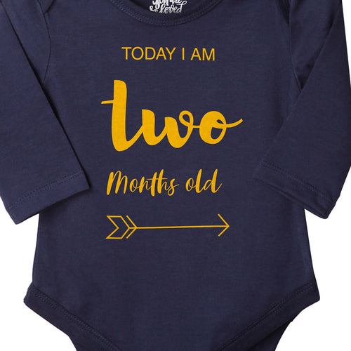 Today I Am 2 Months Old, Bodysuit For Baby