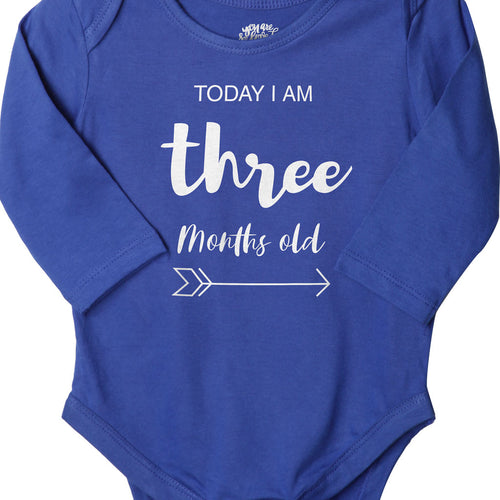 Today I Am 3 Months Old, Bodysuit For Baby
