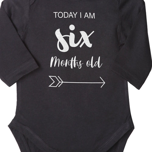 Today I Am 6 Months Old, Bodysuit For Baby