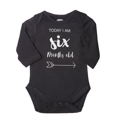 Today I Am 6 Months Old, Bodysuit For Baby
