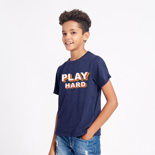 Work Hard/Play Hard, Matching Dad & Son Tees For Son